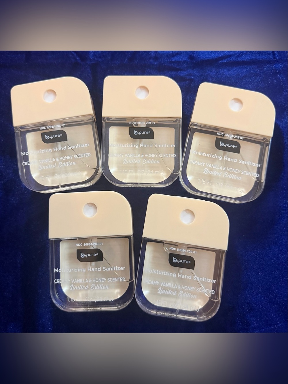 b-pure Limited Edition Creamy Vanilla & Honey Moisturizing Hand Sanitizer